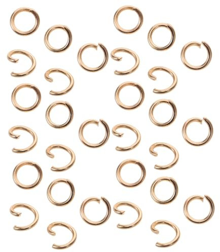 Housoutil 30 Stück Offene Biegeringe Metallverbindungsstücke für Schmuckherstellung Langlebiges Eisen Selbstgemacht Halsketten Armbänder Vielseitig Einsetzbar