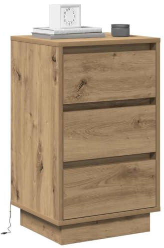 vidaXL Nachttisch Artisan-Eiche 39 x 34,5 x 65 cm Holzwerkstoff