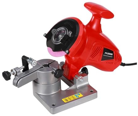 Affûteuse de tronçonneuse électrique, meuleuse d'établi portable, meuleuse de tronçonneuse professionnelle 8400 tr/min, 110 V, affûteuse de tronçonneuse électrique for chaîne de 11,5 à 22 pouces et ch