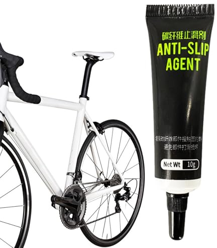 Bike Carbon Fiber Paste - 10g, Anti Slip Bicycle Assembly Grease Gel, Lube Seat Post Handlebar Stem Frame | Cycling Maintenance Tool for Mountain and Road Bikes