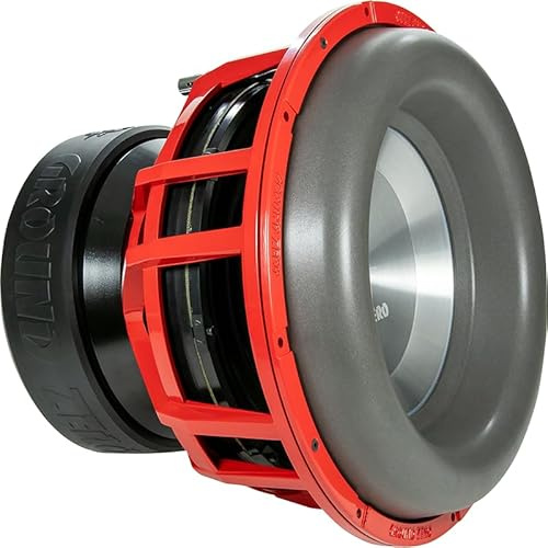 Ground Zero GZNW 38XMAX II, subwoofer de 38 cm, aluminio, 4000 W RMS, doble 1 ohmios, frecuencia de resonancia de 31 Hz