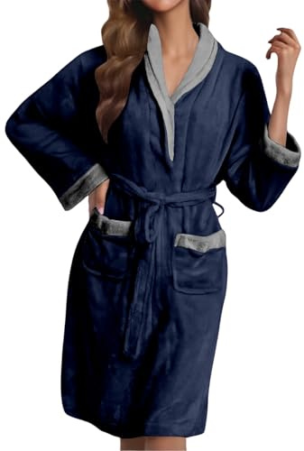 Vestaglia Donna Pile Vestaglia Donna Invernale Vestaglie Invernali Estiva Di Ciniglia Accappatoio Da Camera Corta Accapatoio Cotone Rosa Elegante Con Zip Microfibra Giacca Xs Ospedale Accappatoi E