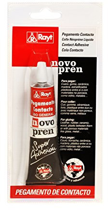 Rayt 605-02 Novopren tubo: pegamento de contacto para uso general: madera, corcho, cuero, goma, cerámica, cartón. Súper adhesión, 40ml