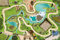 Stikkipix Tierpark Spielmatte (ähnlich Spielteppich) | SM04 | Hochwertige Spiel-Matte für das Kinder-Zimmer | ideales Zubehör zu Spiel-Figuren von Schleich, Playmobil, Papo, Bullyland | 150 x 100 cm