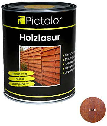 Pictolor Holzlasur 0,75 Liter Teak