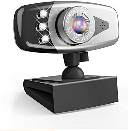 YNAYG Webcam Webcam, Cámara Web con Micrófono, Cámara para Computadora con Videollamadas Plug and Play, 720p / 30fps De Transmisión Hiperrápida, con USB-C, para Youtube, Gaming Twitch, PC/Mac