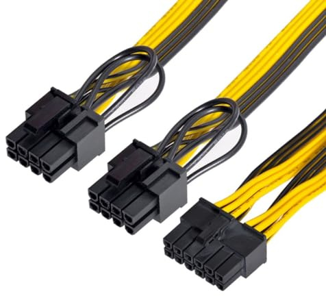 Chenyang Cable Modular de Tarjeta Gráfica GPU Divisor 12 a ATX Dual de 8 y 6 Pines para 3080 3090 AX850 AX750 AX650