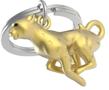 Meta[l]morphose MetallmorPHOSE Schlüsselanhänger Guepard Gold matt – MTM272-01