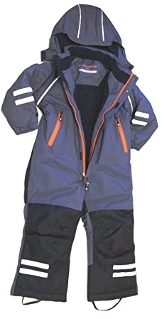 GEGGAMOJA Vinteroverall blå stål, steele blue, 98-104