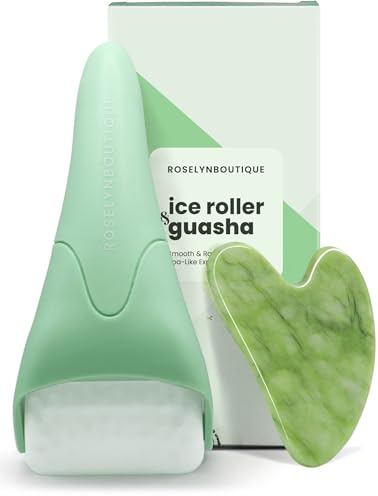 ROSELYNBOUTIQUE Cryotherapy Ice Roller for Face Wrinkles Fine Lines Puffiness Stick Massager Facial Skin Care Tools Self Care Gifts for Men Women (Green)