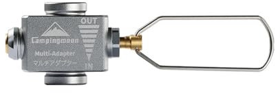 Campingmoon Gaskartuschen Adapter Gas Nachfülladapter Butan Schraubventil Adapter Campingkocher Adapter Lindal Ventil Kanister mit Entlüftungsfunktion