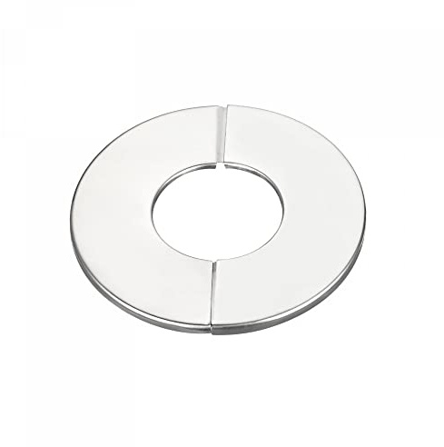 sourcing map Wand Split Flansch, 201 Edelstahl Runde Rosette Platte für 42mm Durchmesser Rohr