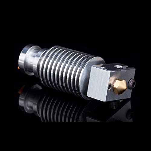BZ 3D V6 All Metal Hotend,Prusa i3 MK3S MK3 MK2 MK2S 3D Printer Hotend,V6 Titanium Alloy Heatbreak,Brass Nozzle 0.4mm,V6 Heater Block Aluminum,V6 Heatsink for V6 Hotend.
