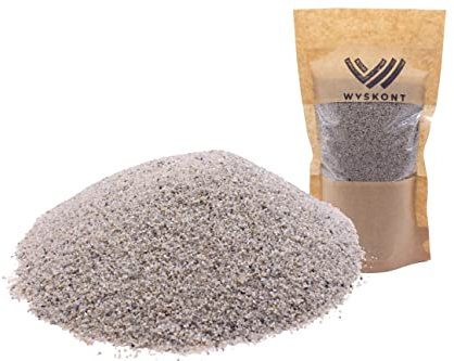 WYSKONT Aquarium Kies - Aquariumsand 5 kg - Aquarium Deko - Kieselsteine - Zierkies - Flusskies - Deko Sand - Kieselsteine Garten - Aquarium Bodengrund - Terrarium Sand - Aquariensand 0,8-1,6mm