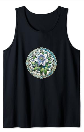 Clematis Art Flower Garden Design Clematis Vine Tank Top