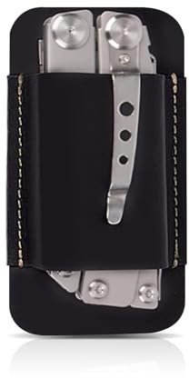 Étui à couteau en cuir noir de 12 cm pour ceinture, matériau en cuir de vachette pour couteau de poche EDC, étui à couteaux en cuir de qualité supérieure pour la survie en plein air, une utilisation