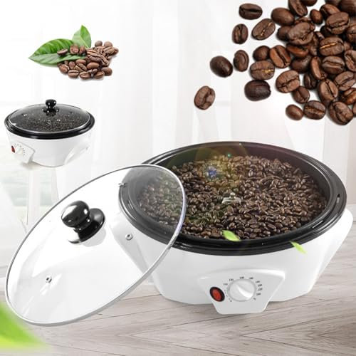 Naturalpowev Tostadora de café eléctrica de Gran Capacidad de 800 g con Ajuste de Temperatura de 0 a 240 ℃, máquina tostadora de café de 1200 W para Uso doméstico en cafeterías
