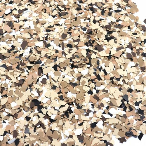 ONTWIE Fiocchi epossidici per pavimenti, 900 g / 0,9 kg, miscela di trucioli di colore decorativi, per pavimenti in calcestruzzo, fiocchi di vernice per garage, pareti interne ed esterne