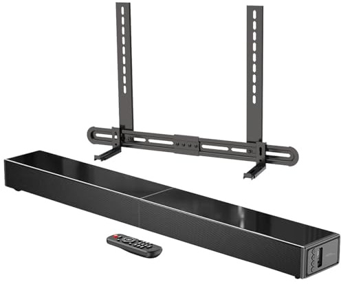 auvisio 2.1-Soundbar mit integriertem Subwoofer, 180 W, Soundbar-Halterung
