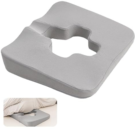Cuscino Antidecubito, Cuscino per Seduta Emorroidario per Dolore Al Coccige Cuscino per Seduta in Memory Foam con Rivestimento in Tessuto per Persone Costrette A Letto e Lunghi Periodi Seduti