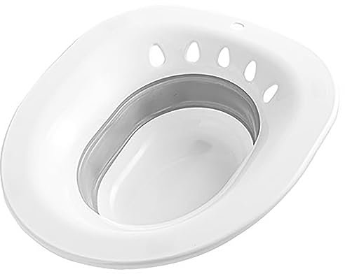 KHYTEBV Sitz Bath Basin, Foldable Sitz Bath for Toilet Seat Portable Sitz Bath Basin for Toilet Seat Sink for Postpartum Care ?Steam Seat Bidet for