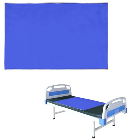 Slide Sheets for Moving Patients on Bed, Sliding Sheets for Bed Mobility, Patient Transfer Slide Sheet for Hospitals, Home Care, Cars, Wheelchairs, Elderly and Disabled, Blue, 75x115cm