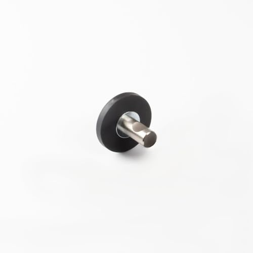 Magna-C® Edelstahlhaken mit gummiertem Magnet Ø43mm | gummierter Magnethaken | Hakenmagnet mit gummierter Hülle für Camping, Haushalt und Werkstatt extra stark
