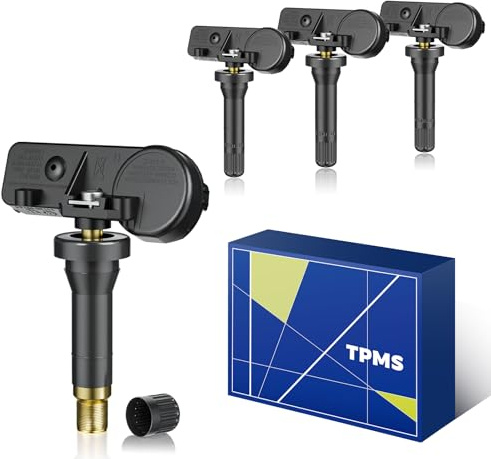 YYDZSMDM 315Mhz Pre-Programmed TPMS,Compatible with Chevrolet Silverado(07-19).Silverado1500(07-18).Impala(05-20).Tahoe(07-19). Suburban1500/2500(07-19).Tire Pressure Sensor OE#13598771(Set of 4)
