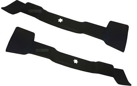 perfektGarten 2 lames de tondeuse autoportée 49 cm compatibles avec Cub Cadet XT1 OR95, XT2 PR95, XT3 QR95 / 742-05255, 742-05256