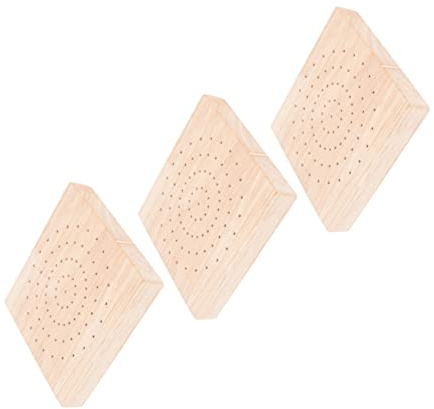 TIDTALEO 3 pièces Présentoir Bois pour Sucettes Multi-trous Support Brochette Bonbons pour Fête Anniversaire Shower et Mariage Facile à Nettoyer Design Simple et Pratique