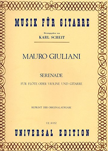 UNIVERSAL EDITION GIULIANI MAURO - SERENADE OP.127 - FLUTE (VIOLIN) AND GUITAR Partition classique Cordes Violon