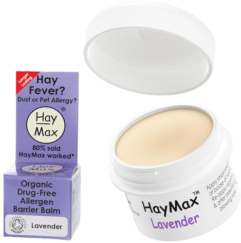 HayMax Heuschnupfen Nasenfilter – Lavendel 5 ml – Bio Allergie Nasenfilter bei Pollenallergie, macht nicht müde – Fängt Pollen, Staub und Allergene ab – Für Erwachsene, Kinder und Schwangere geeignet