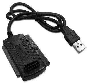 Cable Adaptador USB a IDE SATA 3,5 y 2,5 – USB 2.0, 1.1, en PC