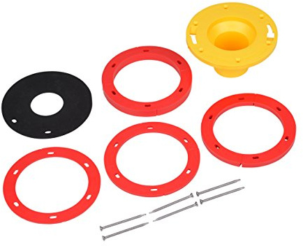 Oatey Toilet Flange Extender Kit 1/4-1 5/8 in,Red and Yellow