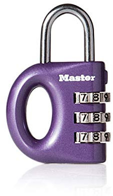 Master Lock 633EURD Cadenas à Combinaison avec Corp en Zinc, Couleur Aléatoire, 5,6 x 3,2 x 1,1 cm
