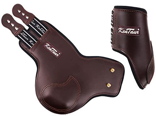 KenTaur Leder-Streichkappen Roma, Farbe: dark brown, Große: Pony