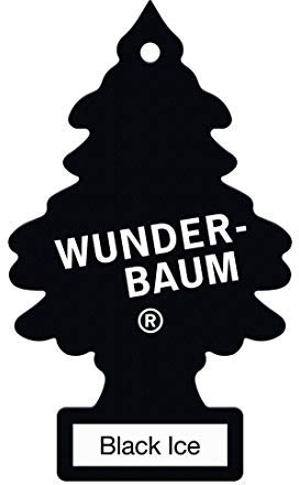 WUNDER-BAUM Auto-Lufterfrischer I Anhänger für langanhaltenden Duft im Auto oder zu Hause I Black Ice, 1 Stück