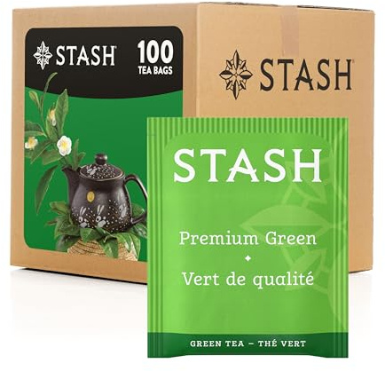 Stash Tea Premium Green Tea, Box of 100 Tea Bags
