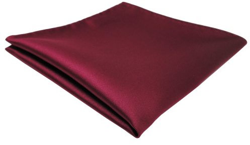 TigerTie Fazzoletto - rosso bordò monocromatico - panno poliestere panno Pochette