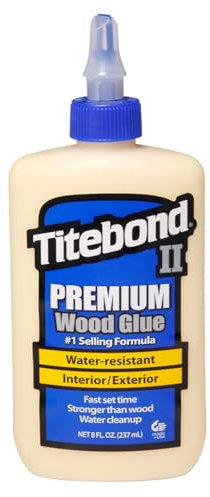 Titebond 5003 II Premium Holzleim, wasserfester Holzkleber für den Profigebrauch, Größe: 237 ml, 1 Stück, 500-3