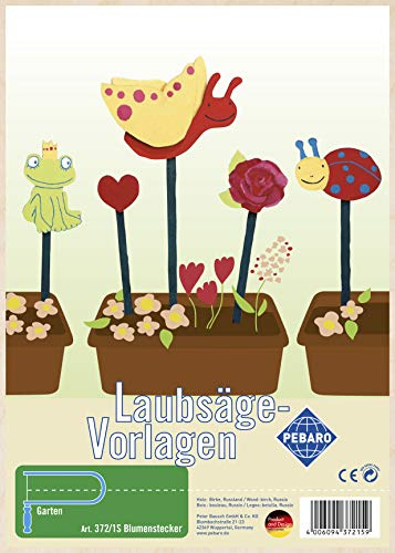 Pebaro - Kit per traforo, con Disegno di Fiori e Bastoncini