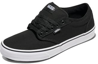 Vans Men's Atwood Trainers, Black Canvas Black White, 14 UK