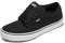 Vans Men's Atwood Trainers, Black Canvas Black White, 14 UK