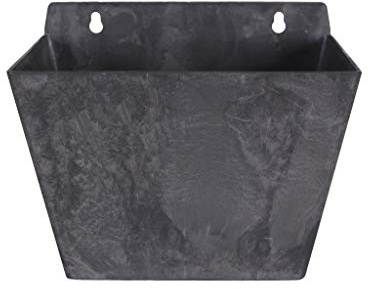 Art en Vogue Artstone Pflanzgefäß Wandtopf Ella, frostbeständig und leichtgewichtig, Schwarz, 22x15x17cm, 22x15x17 cm
