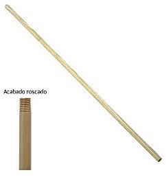 Mango Madera Roscado 1150x22 mm. Cepillo Raices