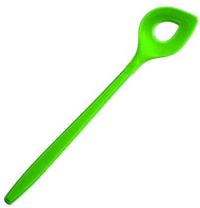 Kochblume Backlöffel | Premium-Silikon & BPA frei| Hitzbeständig | Spülmaschinenfest | 30cm | Farbe: limette