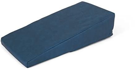 AFH Handlagerungskeil Quality | ca. 40 x 20 x 2-10 cm | hochwertiger Kunstlederbezug | (blau-türkis)
