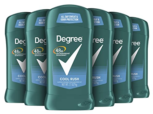Degree Men Dry Protection Antiperspirant & Deodorant, Cool Rush 2.7 Oz, (Pack Of 6)