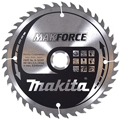 Makita MakForce Saegeblatt, 160 x 20 mm, 40Z, B-32297