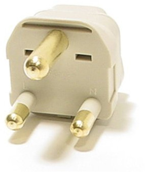 CVID BA-10L Grounded Universal Plug Adapter Type M for South Africa & more - CE Certified - RoHS Compliant - Excellent Quality (1 in 1)